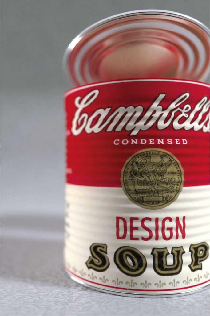 3D-Rendering von Warhols Design Soup