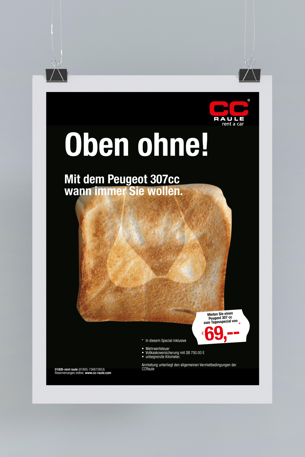 B2C Kampagne: Toast oben ohne